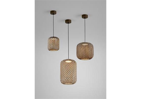 Pendelleuchte Nans S21 outdoor 12.6W Brown  24V DC 2700K 635Lm D=21.6 H=24.7cm IP66