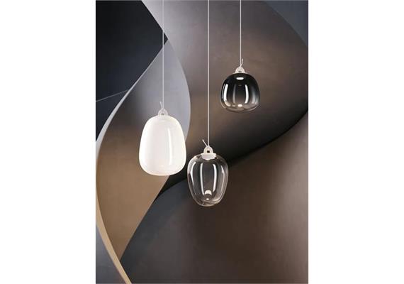 Pendelleuchte Oblo large7W Glossy smoky  230V 2700K 1280lm D=24.5cm H=34.7/ IP20