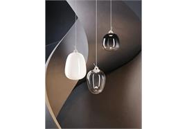 Pendelleuchte Oblo medium7 W Glossy smoky  230V 2700K 1280lm D=20.6cm H=29.6 / IP20