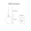 Pendelleuchte Oblo medium7 W Glossy smoky  230V 2700K 1280lm D=20.6cm H=29.6 / IP20 | Bild 2