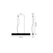 Pendelleuchte ONE BY ONE-30-11 LED 60W Vlies  230V 2700K 7800Lm L=1290 B=127 H=124 / IP20 | Bild 2