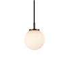 Pendelleuchte Orb 140 12W 2700K Opal schwarz  48V/ DC 1070Lm CRI90 D=140 H=209 / IP20
