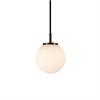 Pendelleuchte Orb 200 18W 2700K Opal schwarz  48V/ DC 1660Lm CRI90 D=200 H=315/ IP20