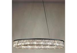 Pendelleuchte PALLADIO S8 rund Black Fumé  230V/ 16 x E27 L=150cm B=75 H=18cm IP20