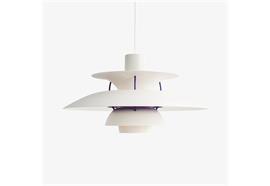 Pendelleuchte PH 5 E27 weiss classic  230V 1x75W E27 / D=500m H=267mm