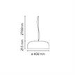 Pendelleuchte SMITHFIELD S PRO 45W schwarzmat  230V/2700K CRI90 2791Lm D= 600mm H=215 IP20 | Bild 2