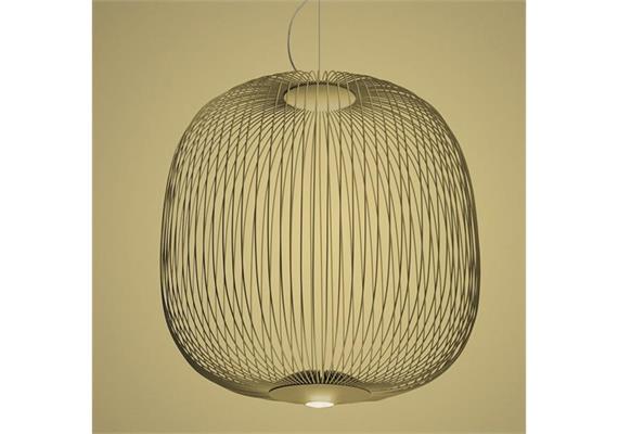 Pendelleuchte Spokes 2 / 30W gold  230V 2700K 3316Lm D=52cm H=52cm IP20