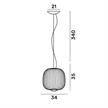 Pendelleuchte Spokes 2 piccola 19W Mylight weiss  230V 2700K 2237Lm D=34cm H=35cm / IP20 | Bild 2