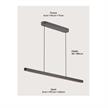 Pendelleuchte TEAM Color Tune 83W black  230V /10'000Lm L=137cm B=4,8 IP20 | Bild 2