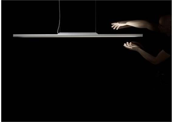 Pendelleuchte TECTO 1600 Alu weiss pulverbeschichtet  1x T5 35/49 827/830