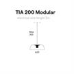 Pendelleuchte TIA 200 modular MS 5W bronze  48V DC 350mA 3000K 233Lm D=200 / IP20 | Bild 2