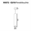 Pendelleuchte Tube 350 / 7.5W Led gold matt  220-240V GU10 / L=350 D=60 IP20 | Bild 2