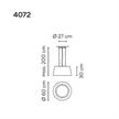 Pendelleuchte Wind 4072 / 25W Sand  240V/2700K 700mA D=60cm H=30 /IP65 | Bild 2