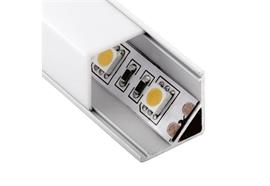 PMMA Diffusor ANGLE Q 16x16mm opal matt eckig  für Aufbaueckprofil 81005 L=3000mm