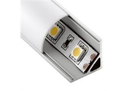 PMMA Diffusor Aufbaueckprofil ANGLE R opal abgerundet  für Aufbaueckpprofil 81005 L=3000m