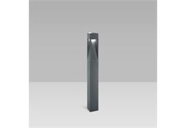 Pollerleuchte Gothic110 LED 18W 3000K dunkelgrau  230V/3x450lm H=800mm 110mm x110mm IP66