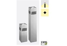 Pollerleuchte Kubix 180 H=1000mm 24W LED dunkelgrau  230V/3000°K 1500lm / 24W/ IP66