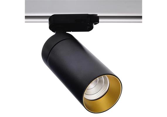 Schienenstrahler 3.Ph. Tube 60 12.2W bronze  230V 2700K 1456lm CR90 48° D=60 H=140 IP20