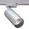 Schienenstrahler 3.Ph. Tube 60 12.2W silber  230V 2700K 1456lm CR90 48° D=60 H=140