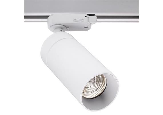 Schienenstrahler 3.Ph. Tube 60 12.2W weiss matt  230V 2700K 1456lm CR90 48° D=60 H=140