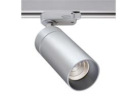 Schienenstrahler 3.Ph.Tube 60 13W DTW silber  230V/2000K-3000K CR90 48° D=60 H=135