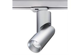 Schienenstrahler 3.Ph.Tube Twist 9W DTW silber  230V/2000K-3000K CR90 48° D=65 H=200