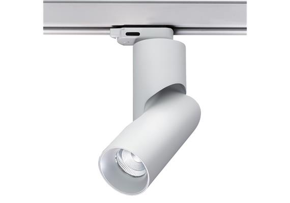 Schienenstrahler 3.Ph.Tube Twist 9W DTW weiss matt  230V/2000K-3000K CR90 48° D=65 H=200