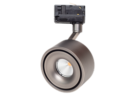 Schienenstrahler Turn mini 8.7W gun black 230V/ CR90 46° D=84 H=48/ IP20