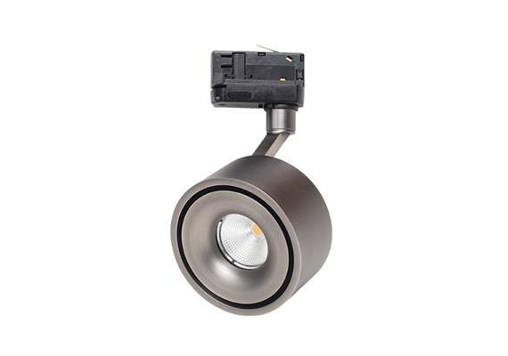 Schienenstrahler Turn mini 8.7W gun black  230V/ 2700K 1155Lm CR90 46° D=84 H=48/ IP20