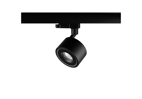 Schienenstrahler Turn mini 8.7W schwarz matt  230V/ 2700K 1155Lm CR90 46° D=84 H=48/ IP20