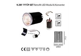SET DALI MR16 Modul & Konverter 9.2W 40° 3000K  240V D=50 H=72 DC 500mA 883lm CRI:90 IP20