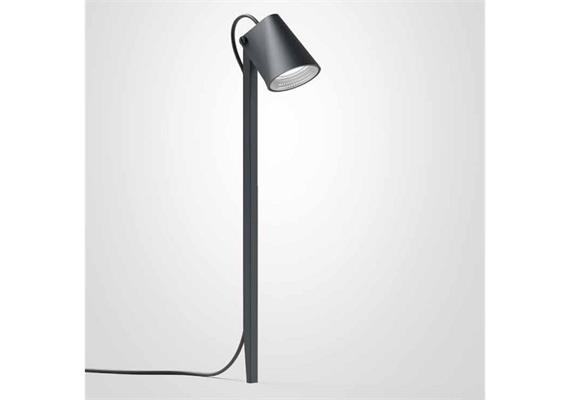 Spiessleuchte PAD LED 8W 553lm anthrazit  240V 2700K D=240 H=800 / IP65