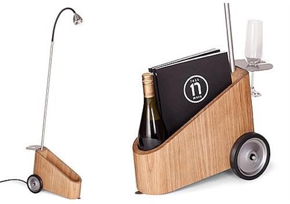 Standleseleuchte Bookowski 27K Textil schwarz  240V 7.5W LED 600lm Touchdim Akkuleuchte