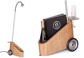 Standleseleuchte Bookowski 27K Textil schwarz  240V 7.5W LED 600lm Touchdim Akkuleuchte