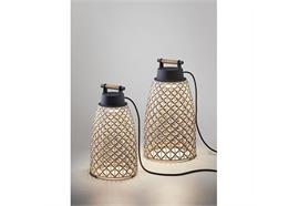 Steh-Akkuleuchte Nans M49 outdoor Schirm Beige  230V 6.3W 950Lm 2700K D=21 H=405 IP65