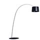 Steh-Bogenleuchte Twiggy ElleLED MyLight schwarz  240V/ 28W 3840lm RF-Schirm D=46cm/ IP20