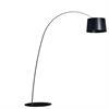 Steh-Bogenleuchte Twiggy ElleLED MyLight schwarz  240V/ 28W 3840lm RF-Schirm D=46cm/ IP20