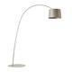 Steh- Bogenleuchte Twiggy greige LED  240V/33W 3000°K inkl. Dimmer