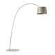 Steh- Bogenleuchte Twiggy greige LED  240V/33W 3000°K inkl. Dimmer
