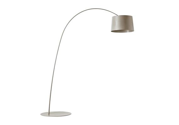 Steh- Bogenleuchte Twiggy greige LED  240V/33W 3000°K inkl. Dimmer