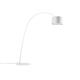 Steh- Bogenleuchte Twiggy Led 28W weiss matt  240V/ 2700K 3840lm Schirm D=46cm H=29/ IP20