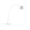 Steh- Bogenleuchte Twiggy Led 28W weiss matt  240V/ 2700K 3840lm Schirm D=46cm H=29/ IP20