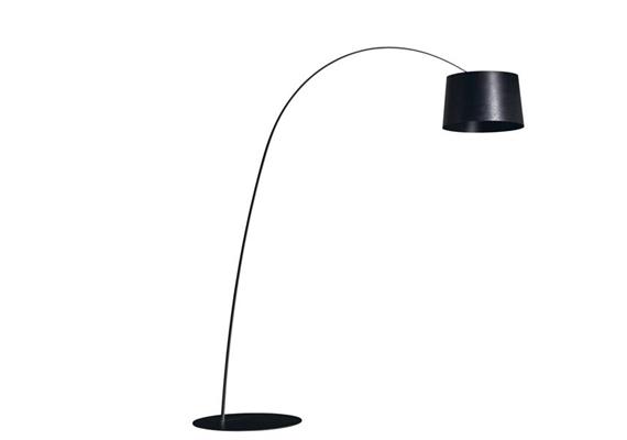 Steh- BogenleuchteTwiggy Led 28W schwarz matt  240V/ 2700K 3840lm Schirm D=46cm H=29/ IP20
