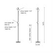 Steh-Leseleuchte IRIO S 62W bronze eloxiert  240V/2700K 6990Lm H=1875mm IP20 | Bild 2