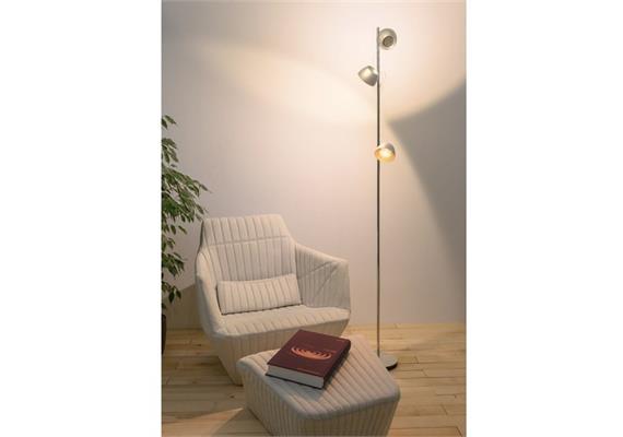 Steh-Leseleuchte IRIO S 62W bronze eloxiert  240V/2700K 6990Lm H=1875mm IP20