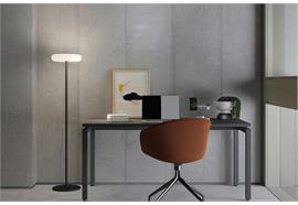 Steh-Leseleuchte OTO- 01 / 20W schwarz  240V / 2700K 2140Lm D= 30cm H=113cm / IP20