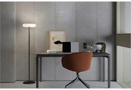 Steh-Leseleuchte OTO- 01 / 20W schwarz  240V / 2700K 2140Lm D= 30cm H=113cm / IP20