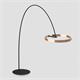 Stehbogenleuchte MITO largo schwarz - rosegold  230V/LED 3330lm 60W D=600 H=2100-2400 IP20