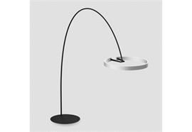 Stehbogenleuchte MITO largo schwarz - silber  230V/LED 3330lm 60W D=600 H=2100-2400 IP20