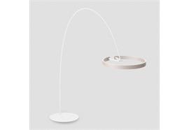 Stehbogenleuchte MITO largo weiss - goldmatt  230V/LED 3330lm 60W D=600 H=2100-2400 IP20